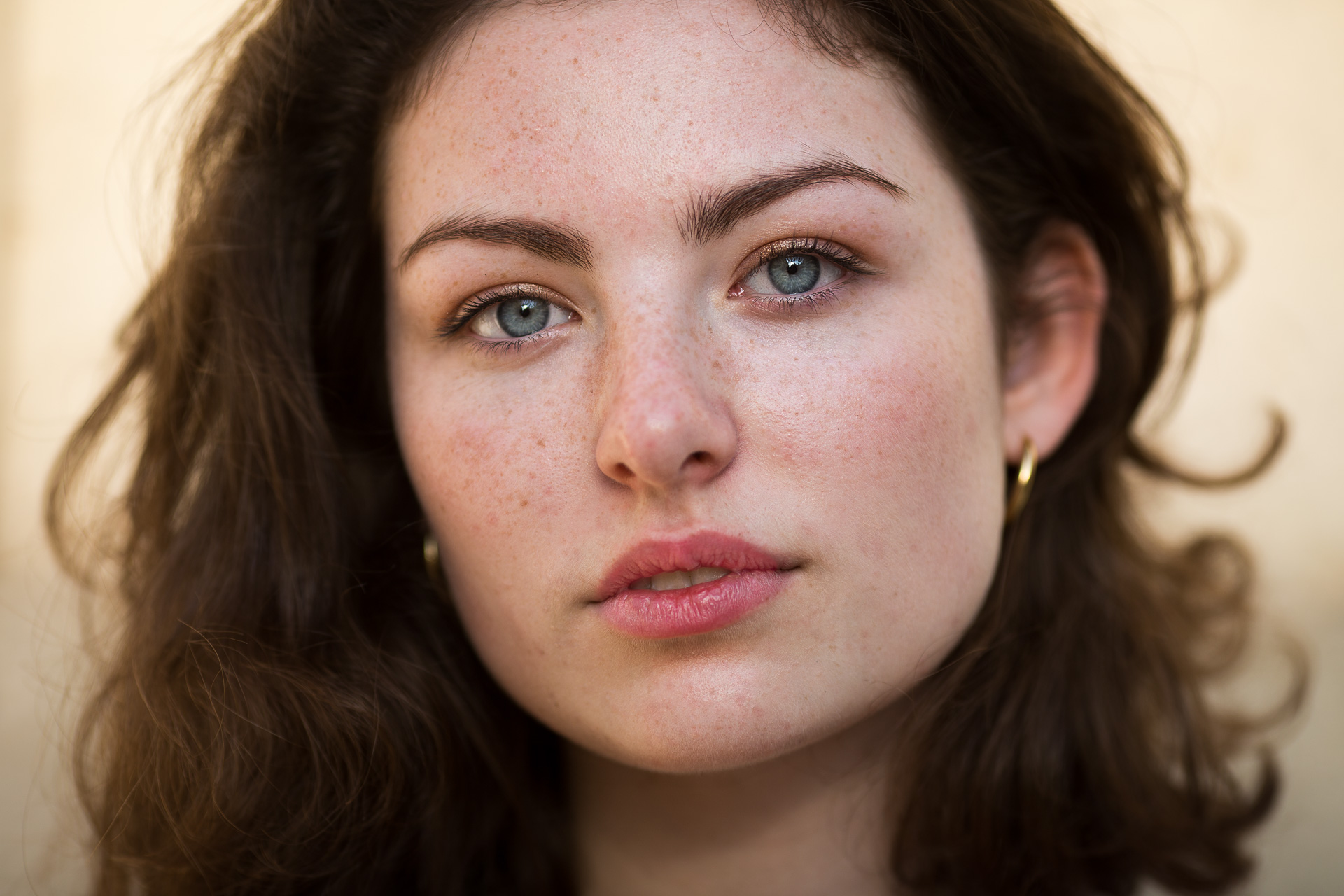 Portrait visage jeune femme